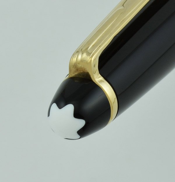 Montblanc Meisterstuck 144 - Black, Gold Plated Trim, 14k Extra